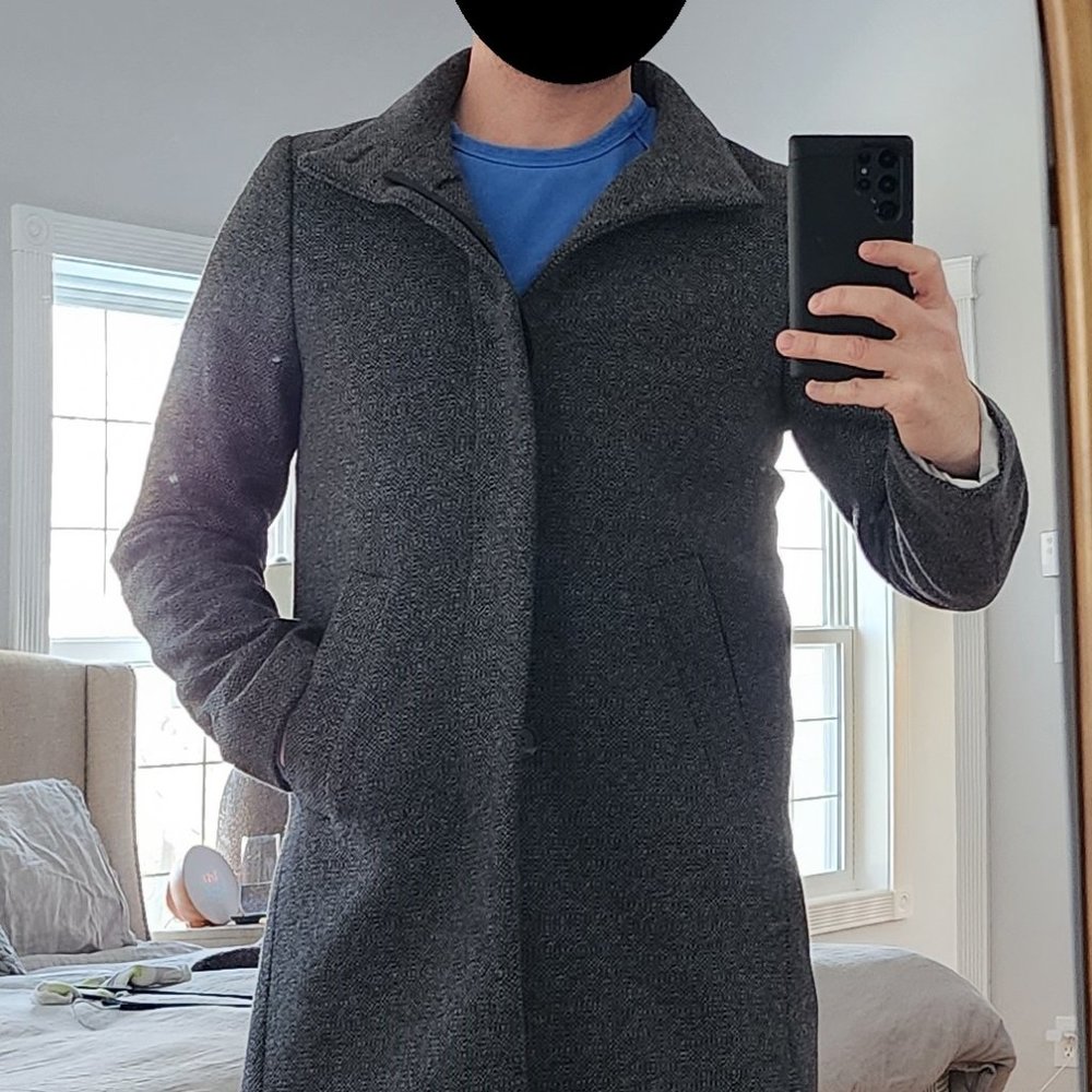 Matinique Wool Blend Trench Pea Over Coat